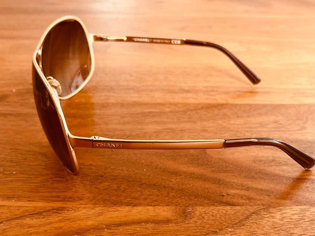 CHANEL ブラウン サングラス ケース付き