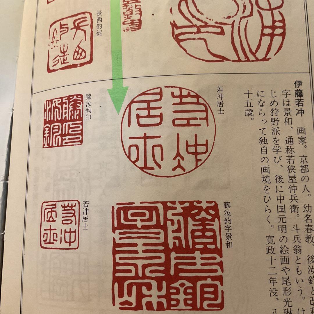 ダン吉伊藤若冲 紙本淡彩水墨画 【 鶏図 】 落款 若冲居士 落款印照合