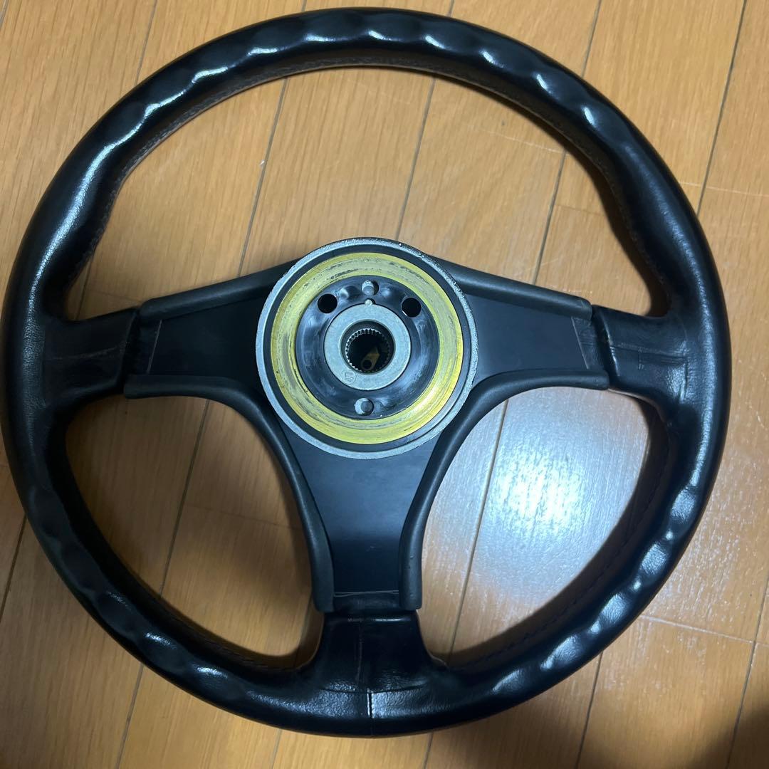NARDI ステアリングハンドル 3本スポーク 黒