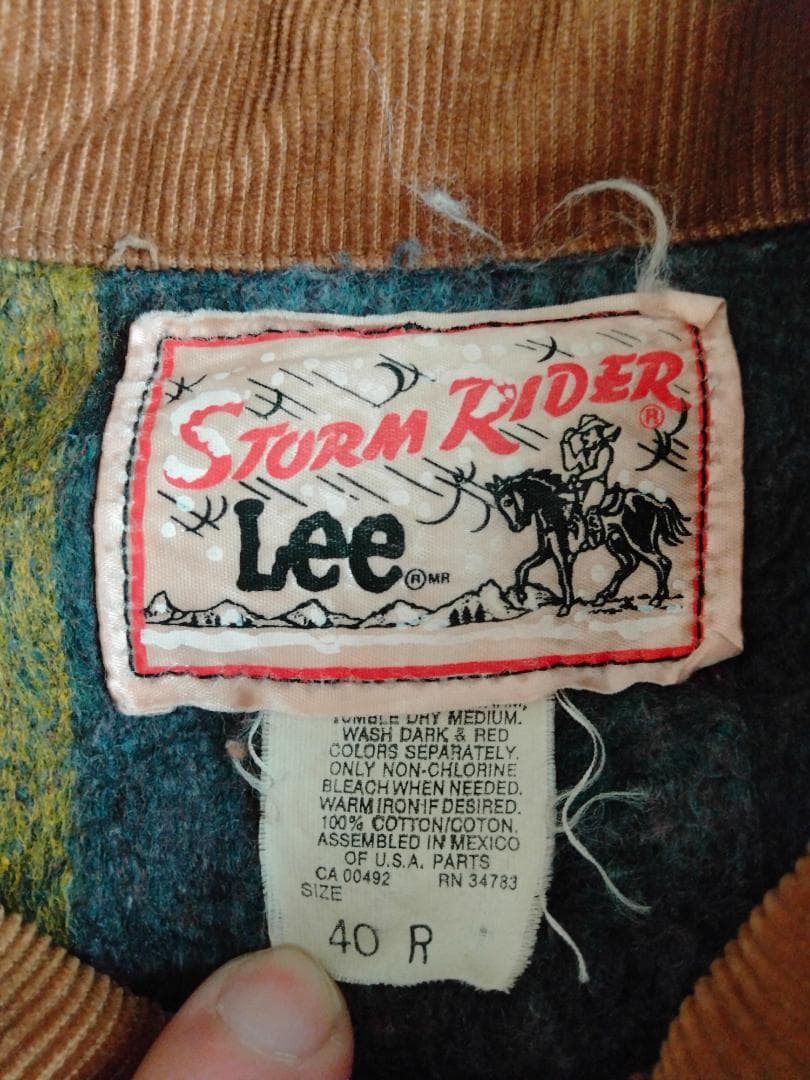 かなえビンテージ90年代LeeリーストームライダーデニムJKT美品40R
