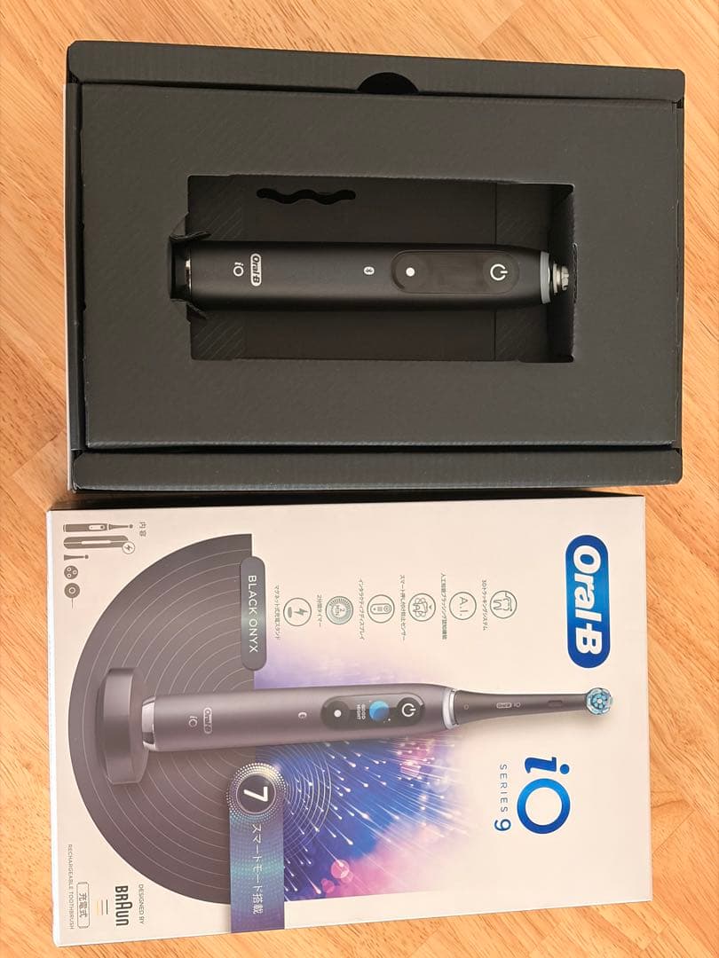 【一度使用】iOM92J22ACBK-W 電動歯ブラシ ブラウン　iO9