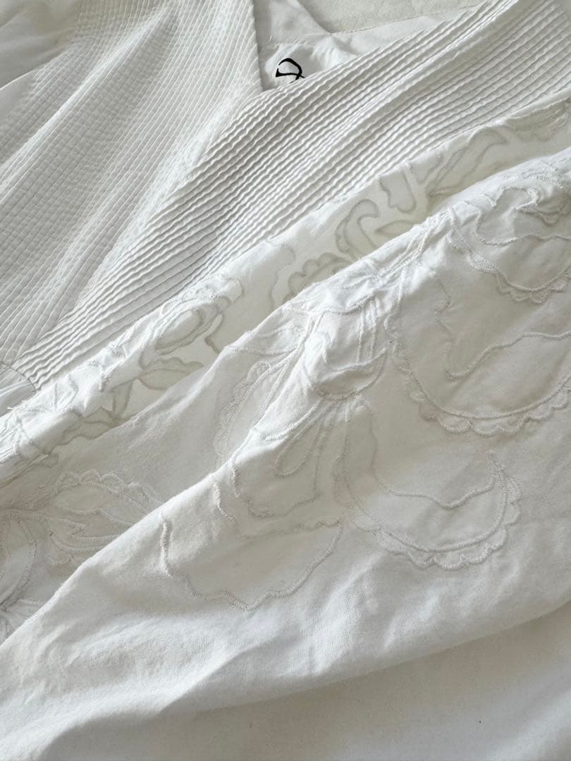 モチーフ刺繍コットンワンピース▫️MEDE19F