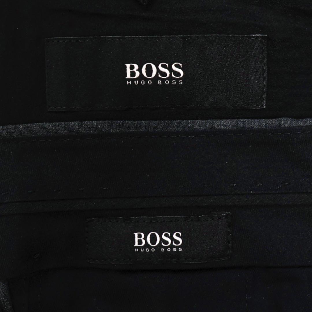 H4585ヒューゴボス　ストレッチテーラリング２釦スーツ大きいサイズ　大谷翔平