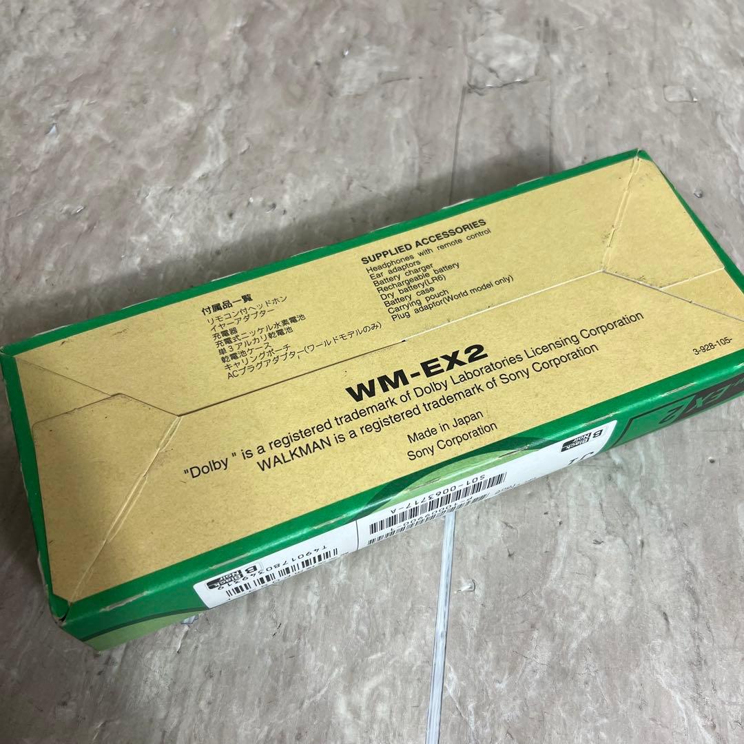 元箱付 SONY WALKMAN WM-EX2 ポータブルカセット ウォークマン