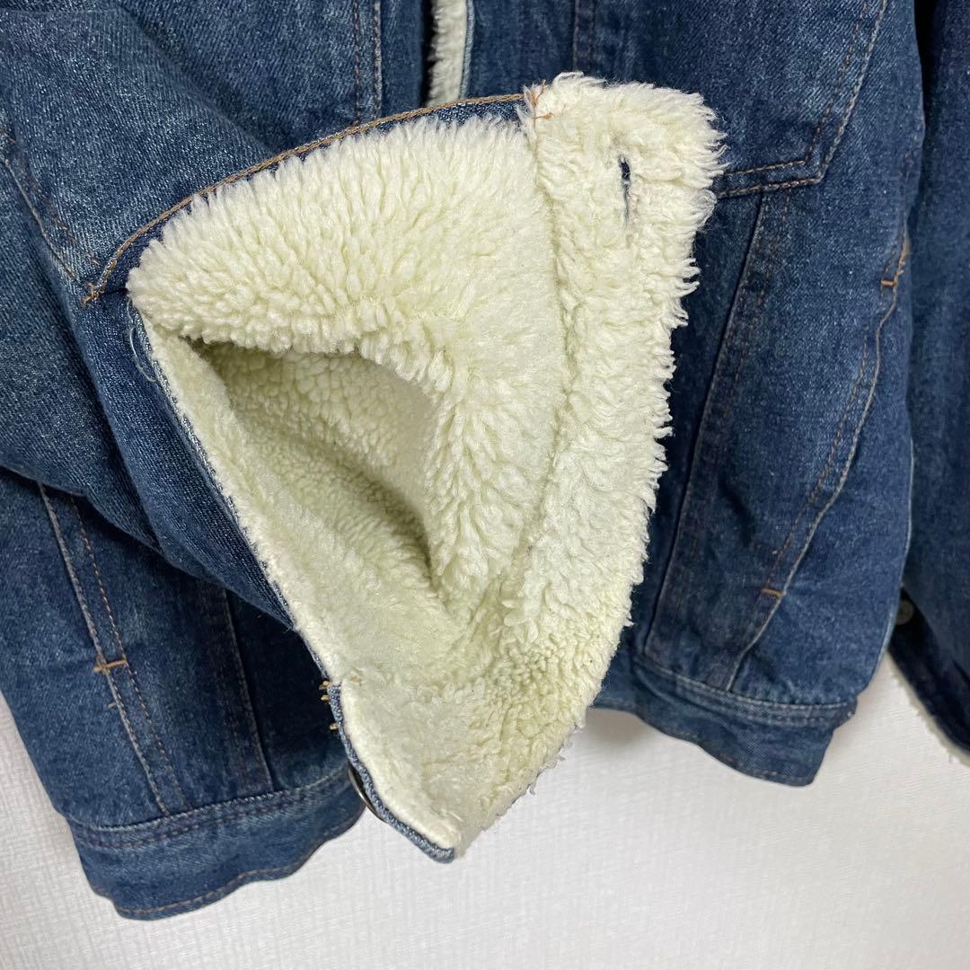   トミー　ボアデニムジャケット フラッグロゴ　 M