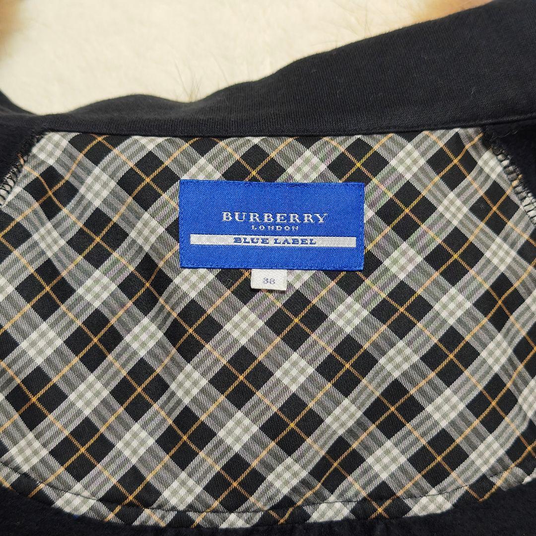 美品✨バーバリーブルーレーベル ポンチョケープコート　ラクーンファー　38
