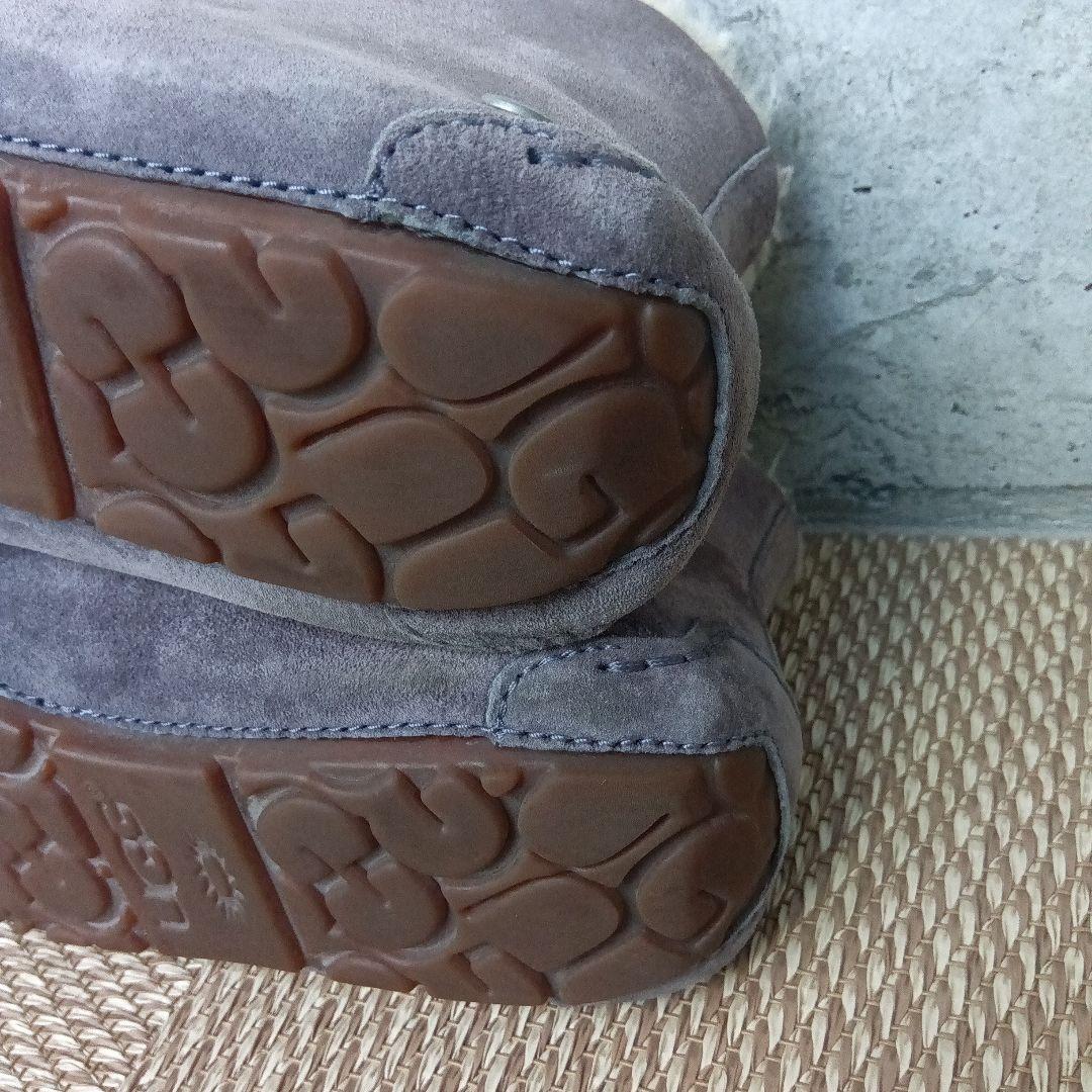 【極美品】UGG アグ アレーナ モカシン ムートンブーツ23cm グレー