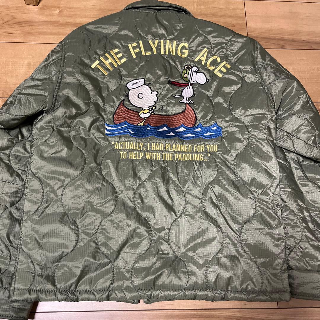 AVIREX×PEANUTS QUILTING JACKET スヌーピー
