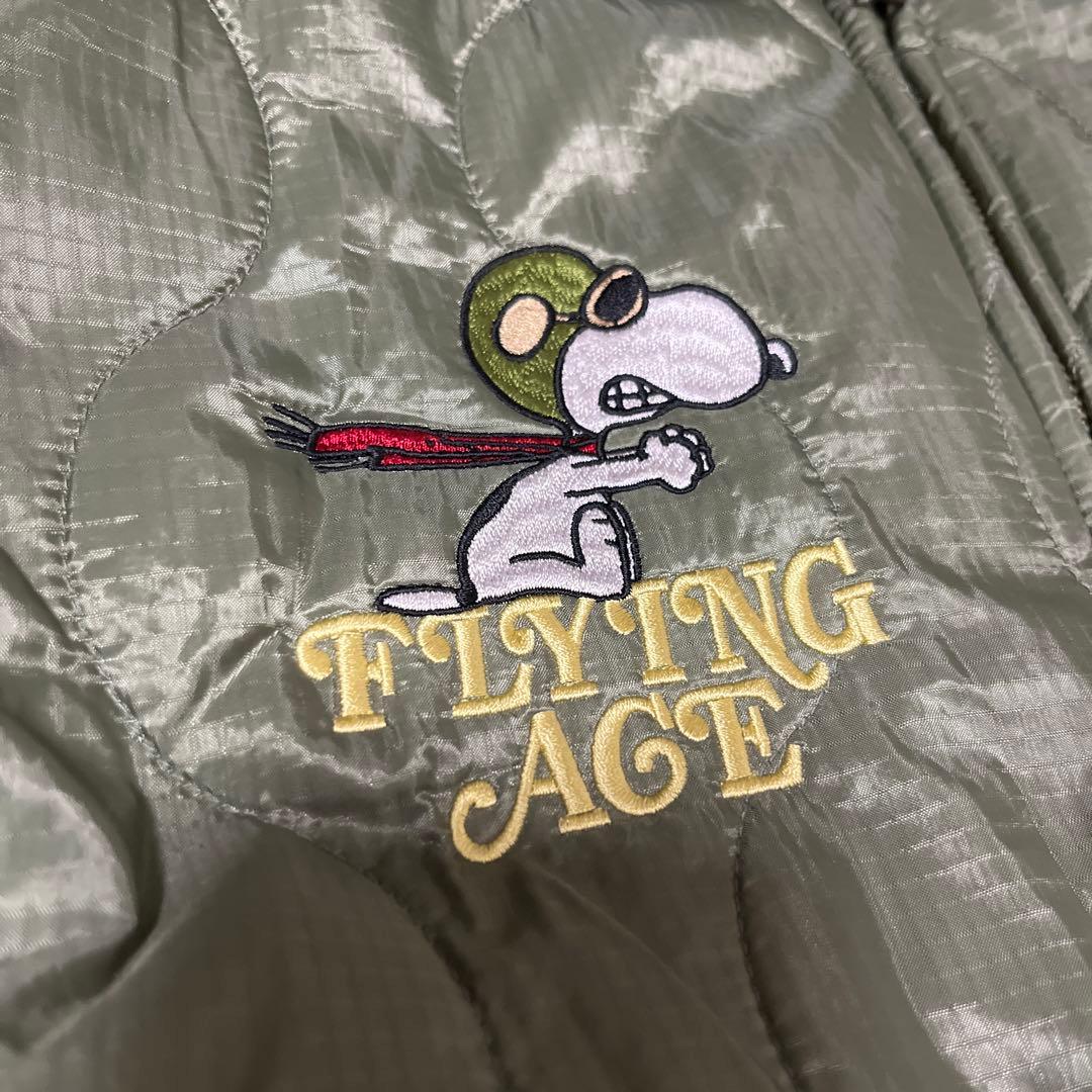 AVIREX×PEANUTS QUILTING JACKET スヌーピー