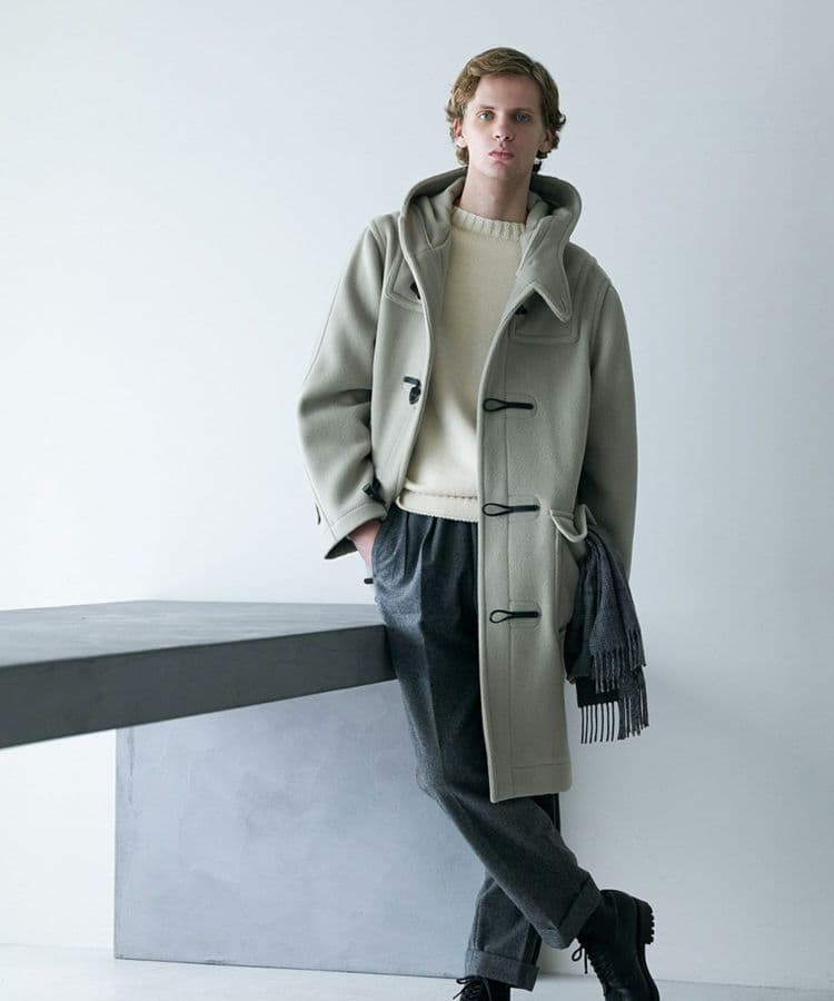 ブリティッシュメイド　プリーツ入りスラックス　フランネル