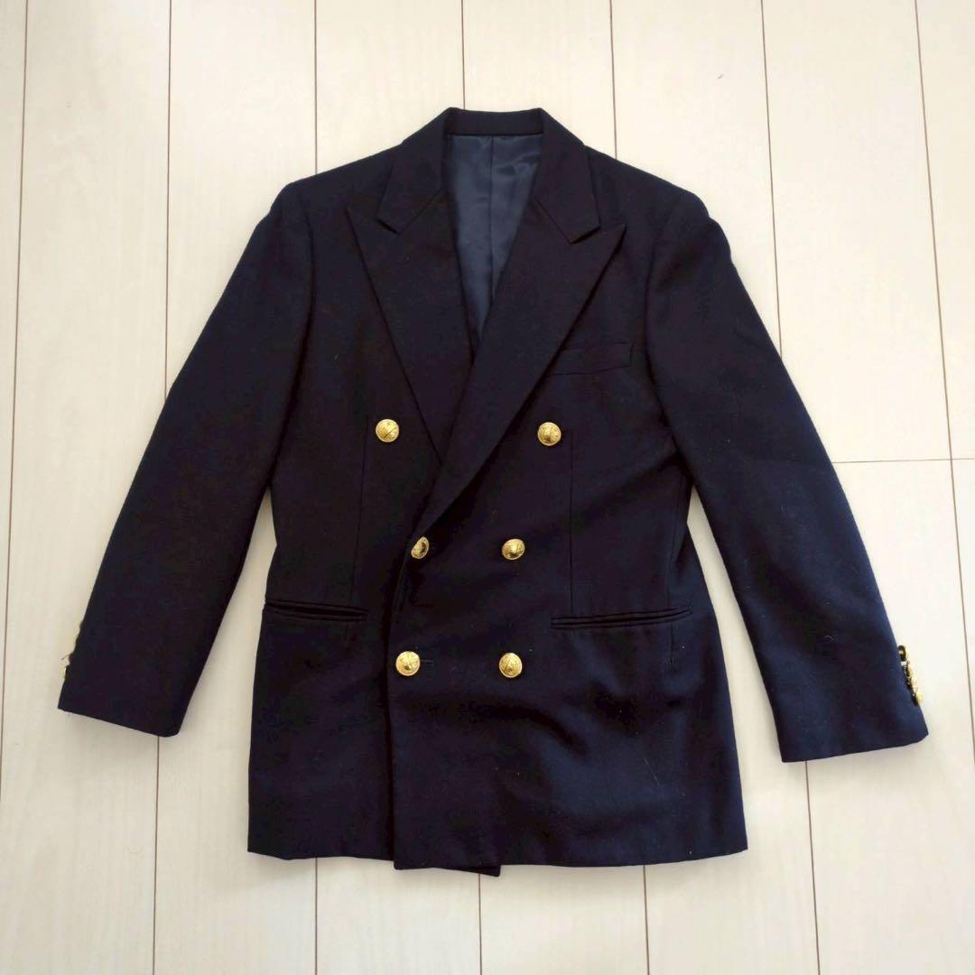 Ralph Lauren 紺ブレ　金ボタン　ダブルブレストジャケット ウール