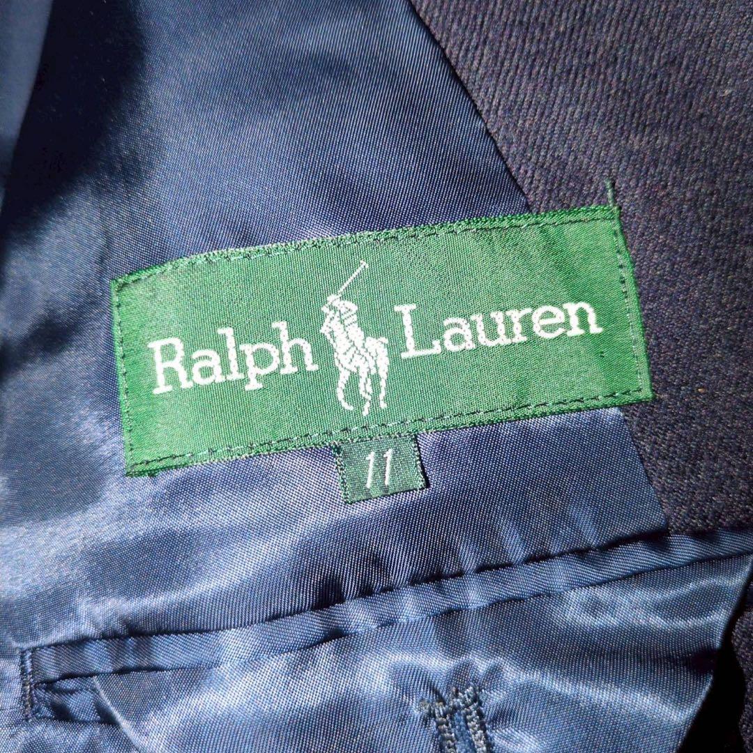 Ralph Lauren 紺ブレ　金ボタン　ダブルブレストジャケット ウール