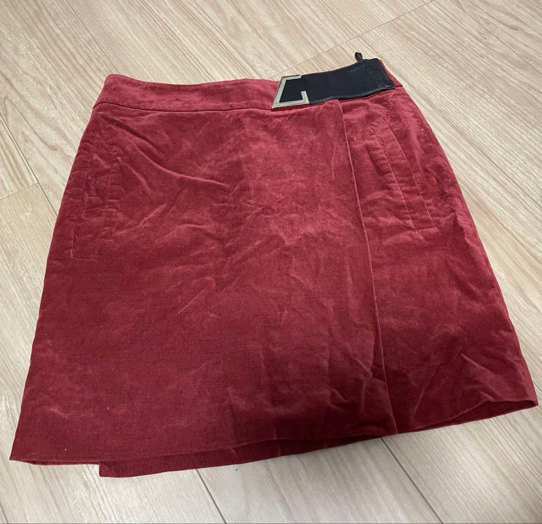 GUCCI 赤 タイトスカート 40