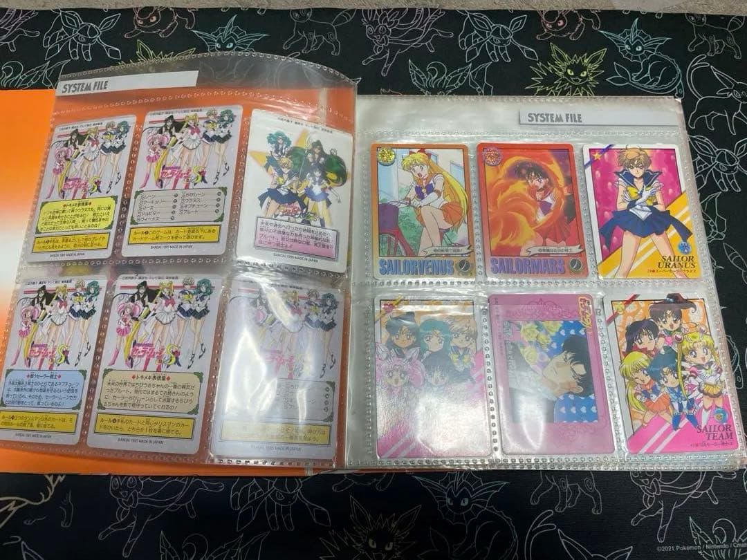 セーラームーン ファイル　ジャンボカード4枚　キラカード4枚　ノーマル一式