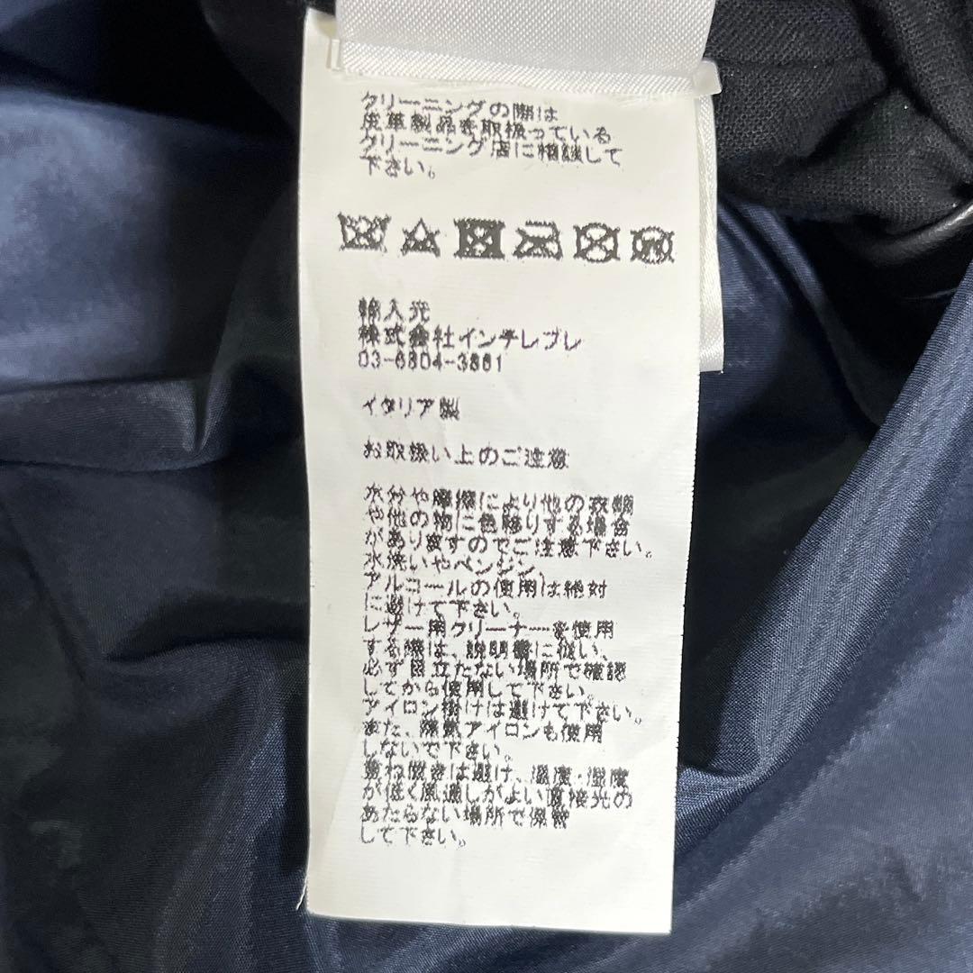 【美品】エンメティ×マッキントッシュ　切替　ジャケット　レザー　デニム　L