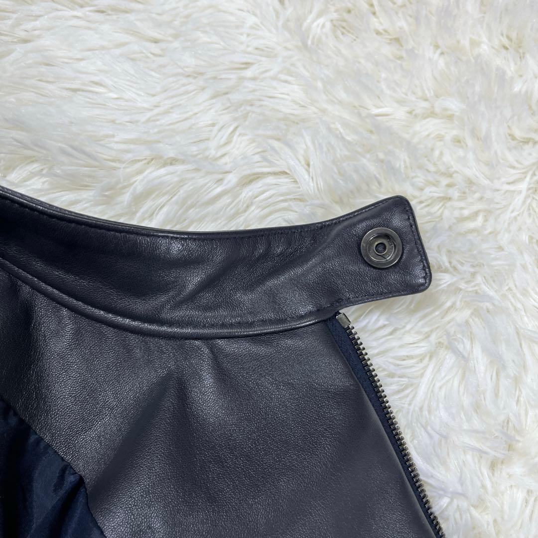 【美品】エンメティ×マッキントッシュ　切替　ジャケット　レザー　デニム　L