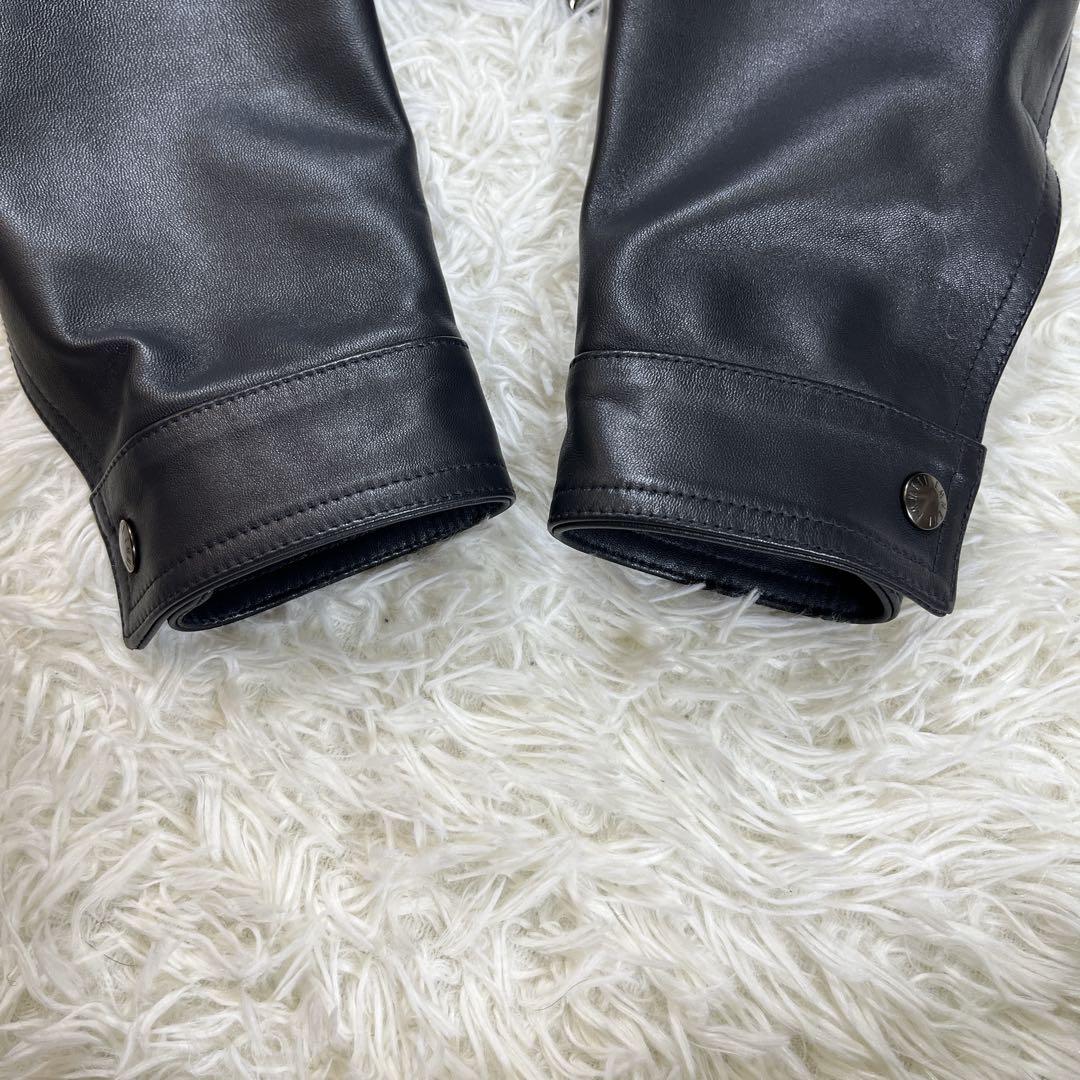 【美品】エンメティ×マッキントッシュ　切替　ジャケット　レザー　デニム　L