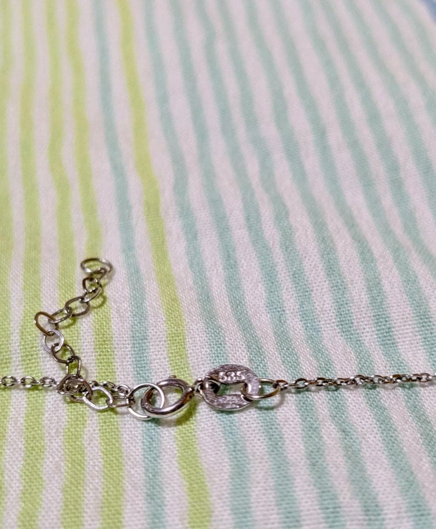 K14WG　一粒ダイヤモンドネックレス