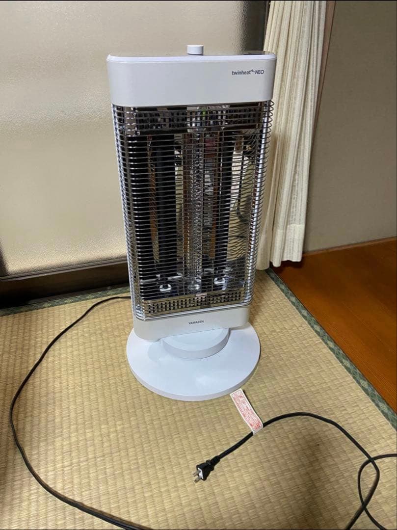 山善 速暖カーボンヒーター+遠赤外線シーズヒーター ツインヒート プラスネオ