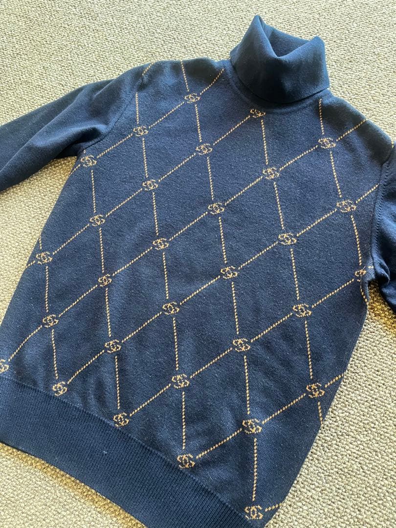 GUCCI カシミヤ100% タートルネック セーター　メンズS