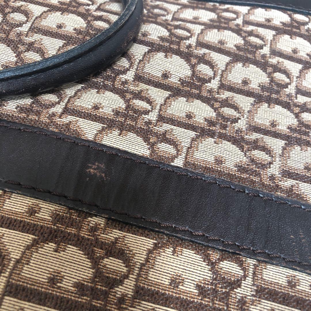 値下げします！Dior トートバッグ キャンバス レザー ブラウン