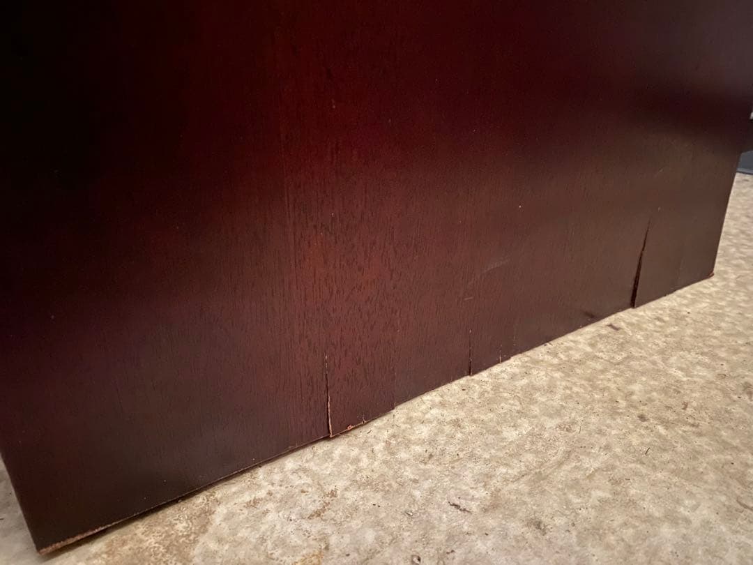 karimoku オールド カリモク キャビネット 木製 ボード ガラス扉付