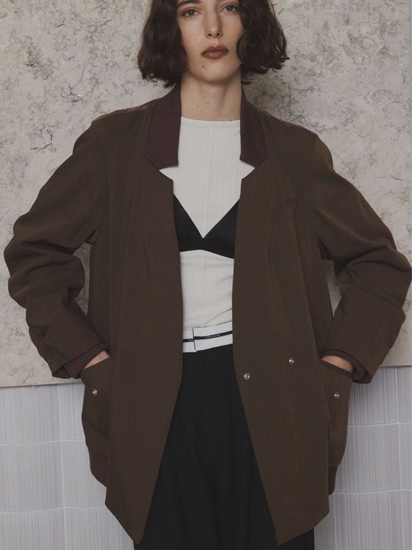 ジャケット・アウター Ameri MILITARY DOCKING COLLARLESS JACKET