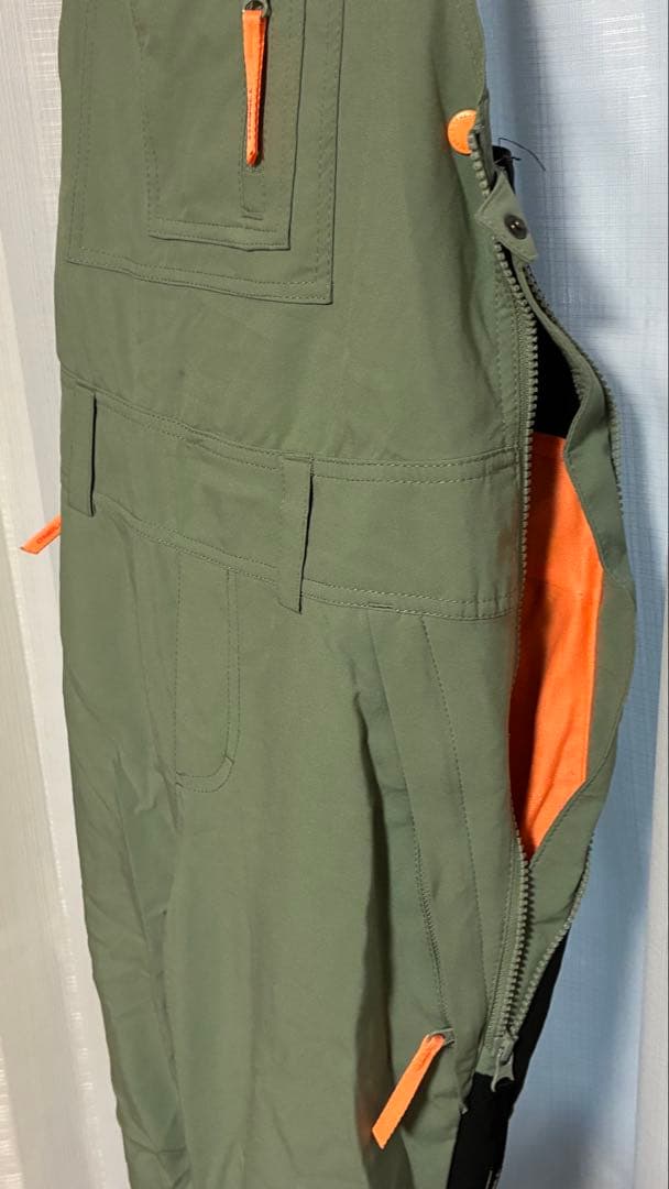 【中古】O'Neill スノーボードオーバーオール オリーブグリーン