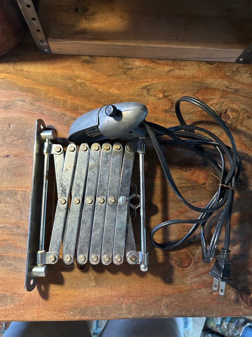 アンティーク シザーランプ インダストリアル