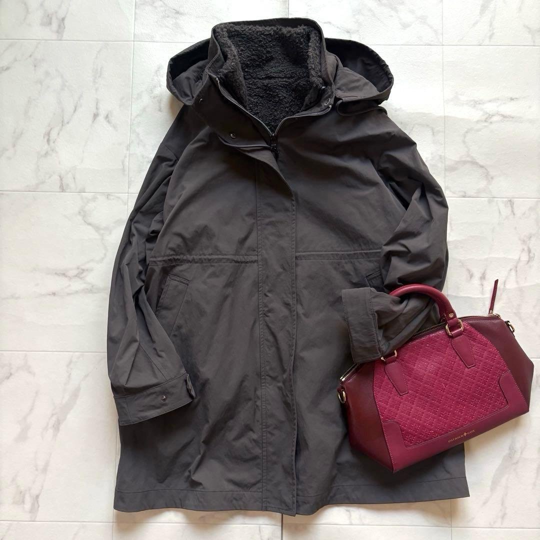 UNTITLED アンタイトル ボアライナー 外せるフード付き モッズコート