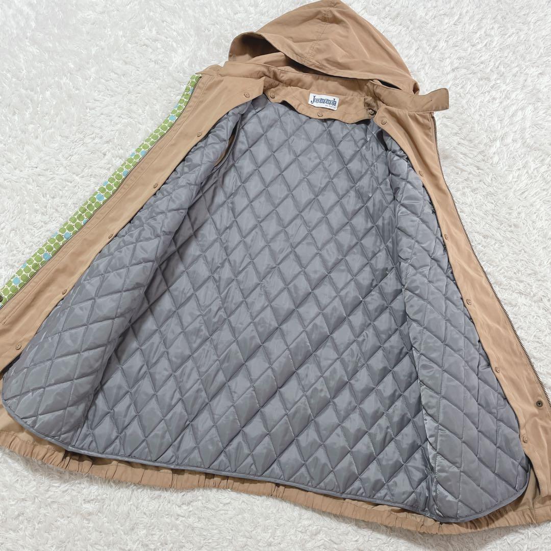 美品✨ホコモモラ　モッズコート　フード＆ライナー付き　ベージュ　L キルティング