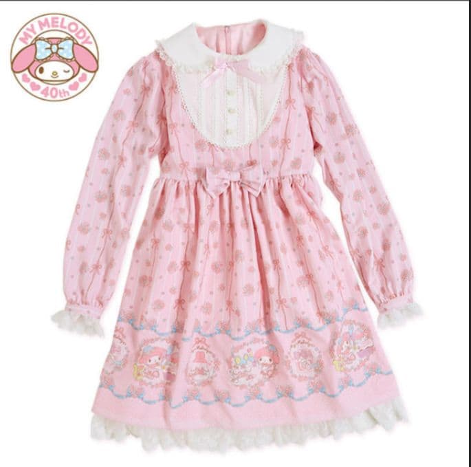 マイメロ40周年大人ワンピース