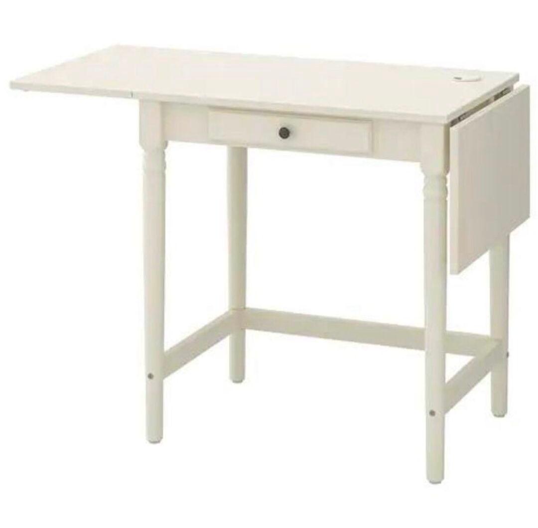 【すまいる】IKEA INGATORP インガートルプ　伸長式テーブル