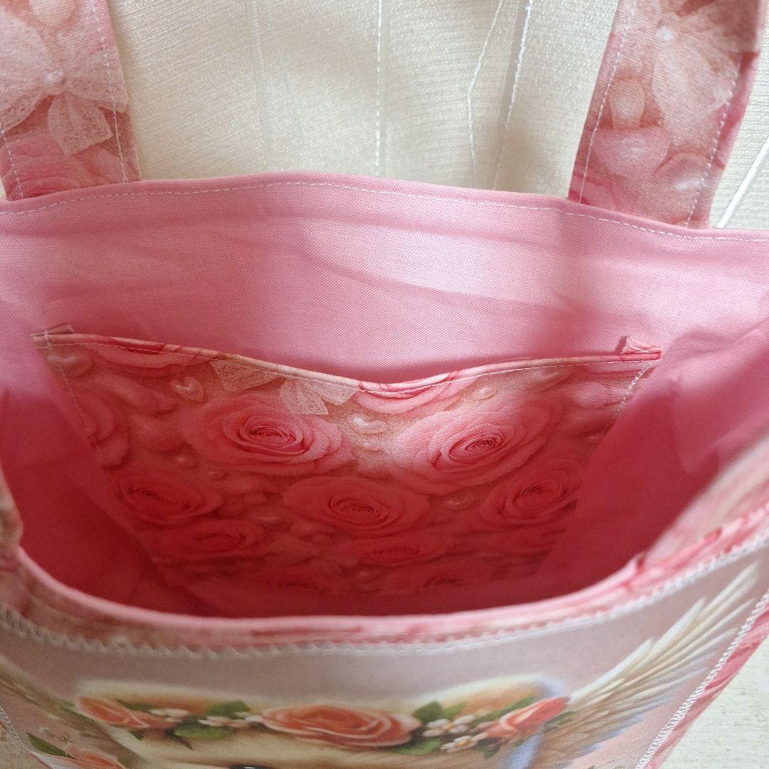 激レアポメラニアンパネル生地　ハンドメイド　ミニバック