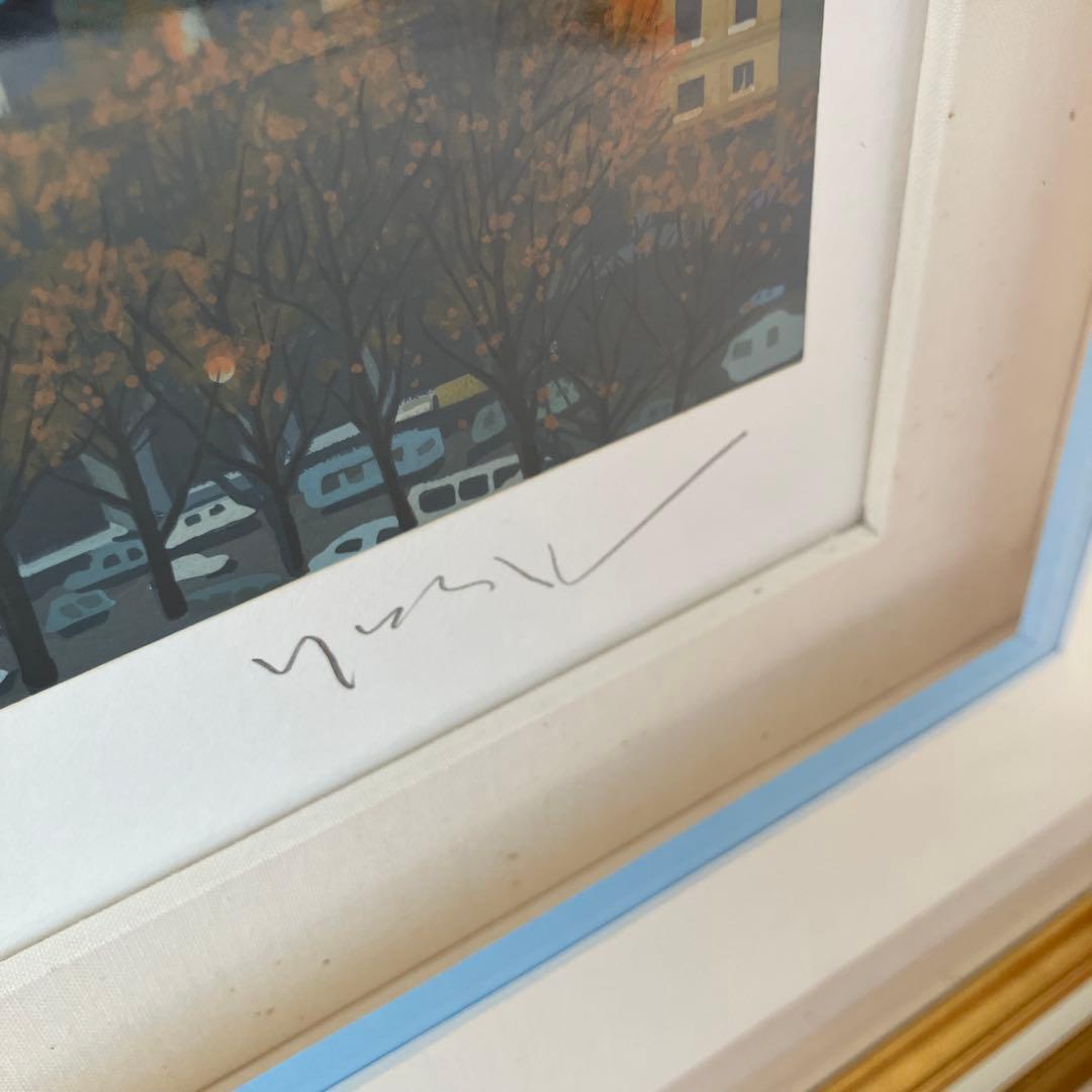 ヒロヤマガタ　 シルクスクリーン　そよ風に乗って　110✖️96cm 特大