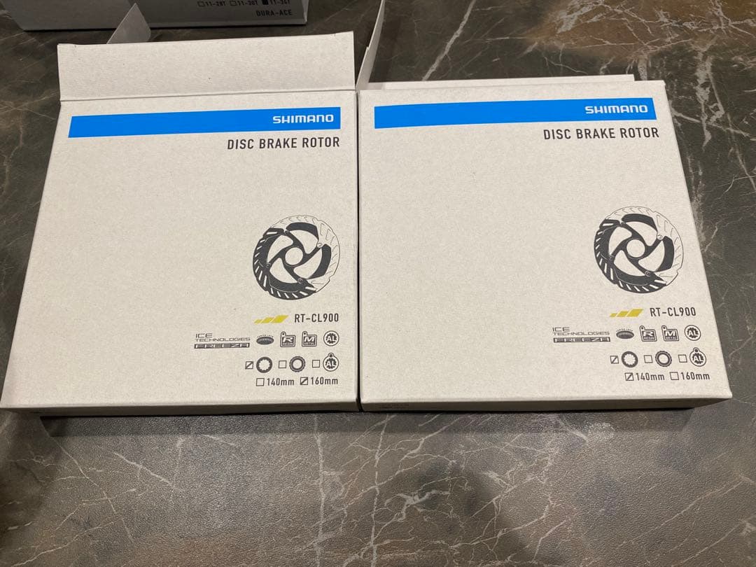 新品未使用　SHIMANO RT-CL900 140mm 160mm セット