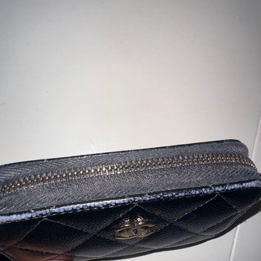 CHANEL シャネル　キャビアスキン　マトラッセ　ケース　財布