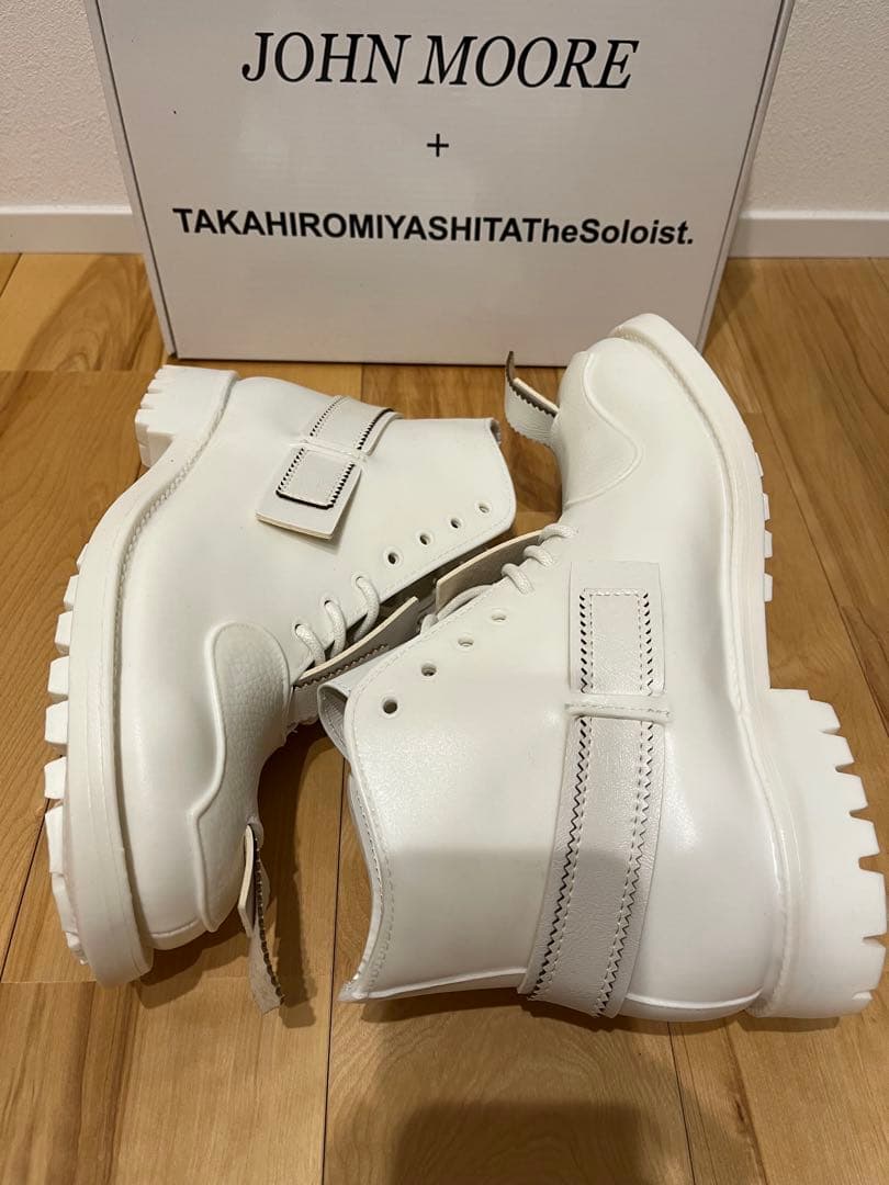 ミヤシタタカヒロソロイスト×ジョンミーア　ラバーブーツ　長靴　UK9 28cm