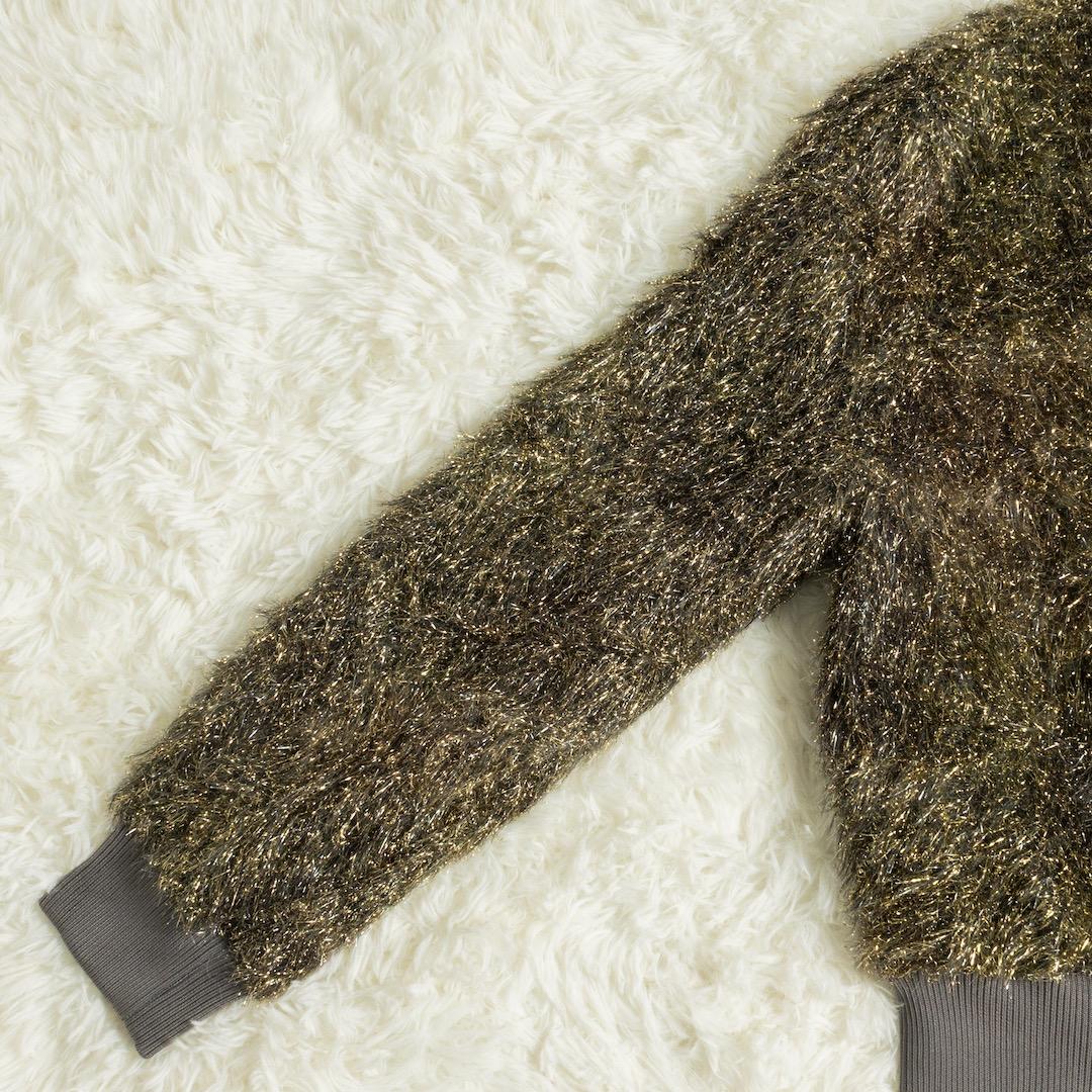 今期 saqui サキ 25AW GOLD SHAGGY BLOUSON 38