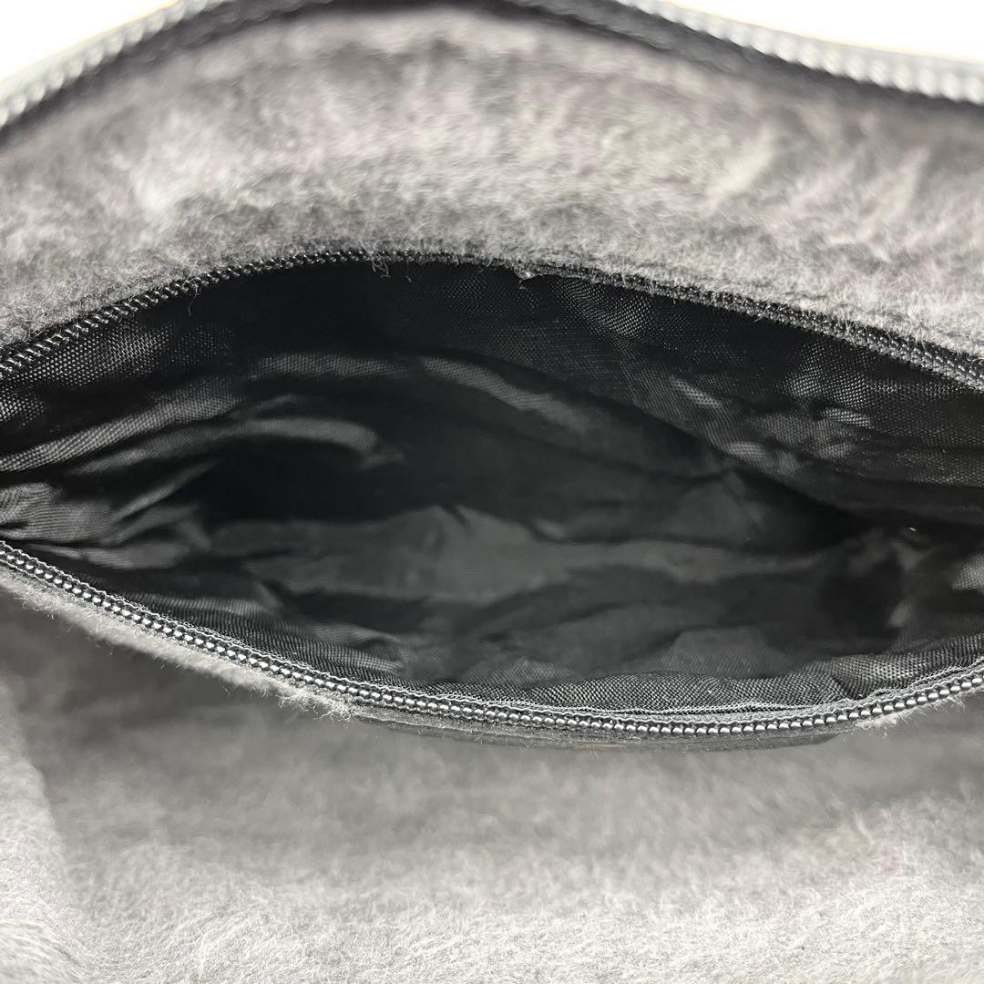 【極美品】オールドグッチ GGスプリーム ロゴ金具 クラッチバッグ ブラック