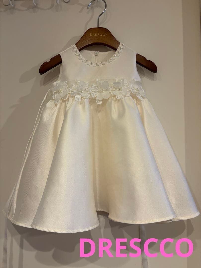 ✴︎美品✴︎ DRESCCO ベビードレス&ボレロ 80cm(2号)ホワイト