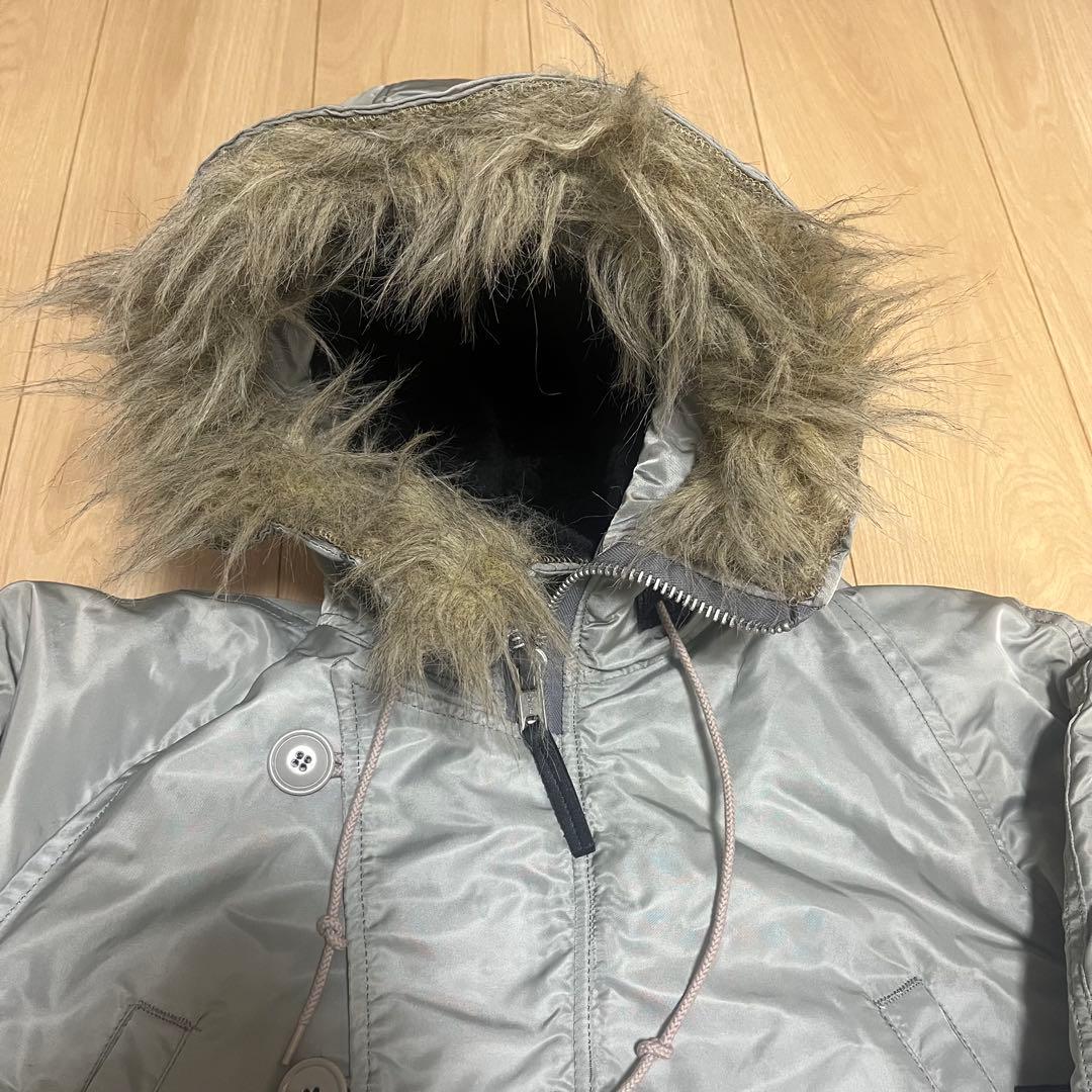 ALPHA 80's USA製 IDEAL ジップ　N-3Bジャケットシルバー