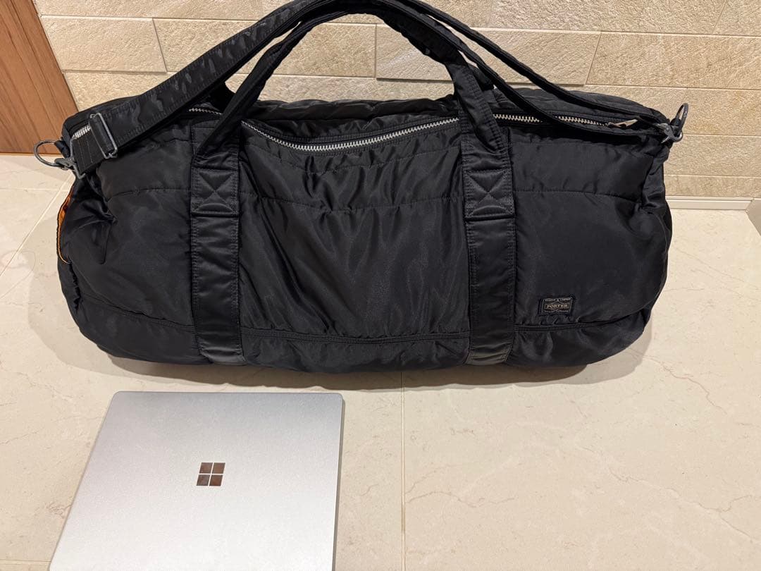 【値下げ】PORTERタンカー　ドラムバッグ大　ブラック