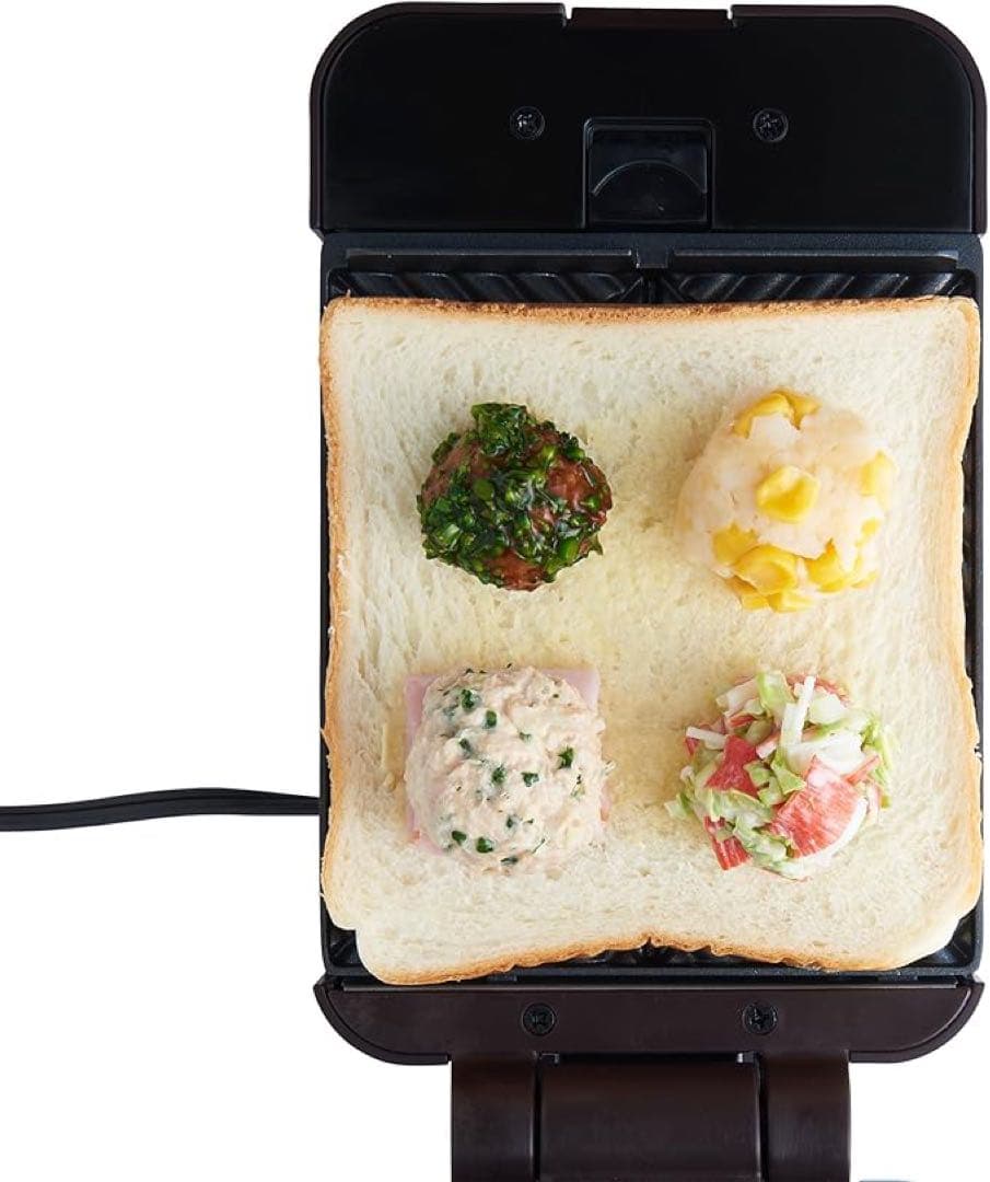 Toffy クォーターホットサンドメーカー K-HS6 別売プレート付き
