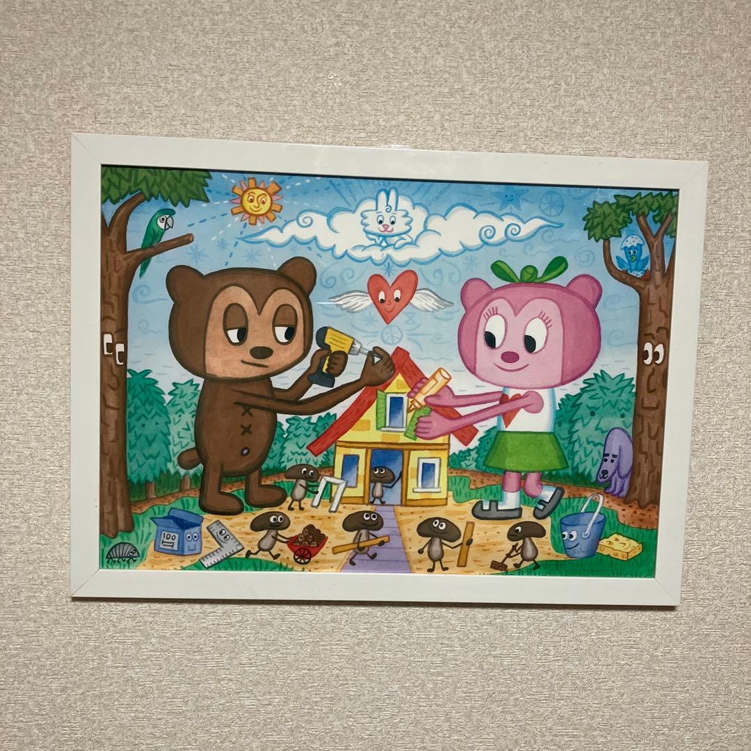 【PJベリー】　ロドニー グリーンブラット　版画　水彩画　額縁付