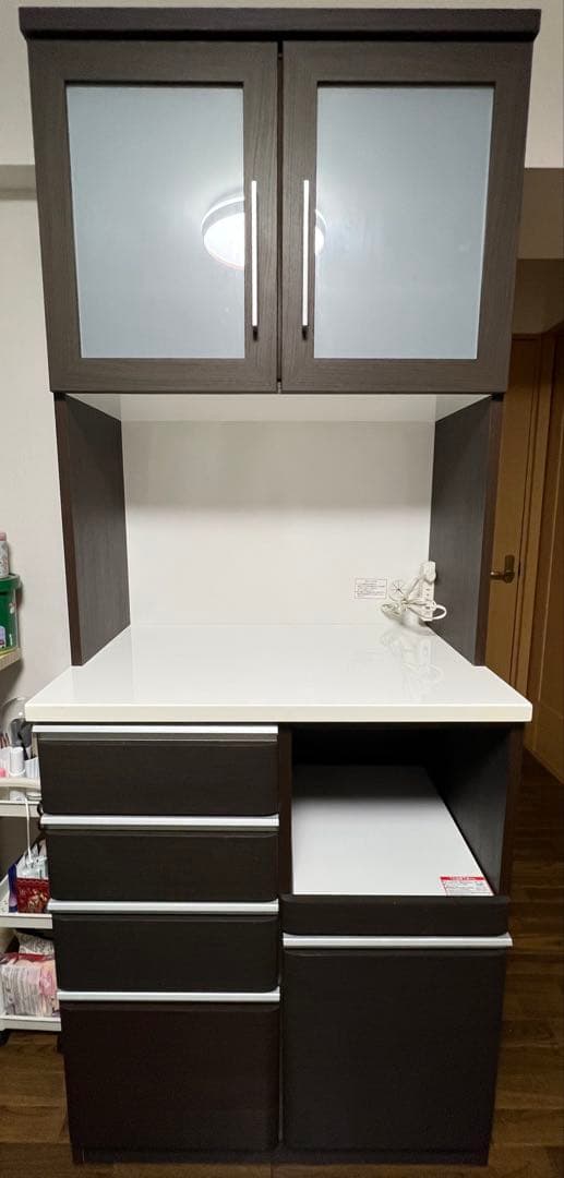 ★格安★ 食器棚 ニトリ KRISNA 高196cm幅80cm奥行50.5cm