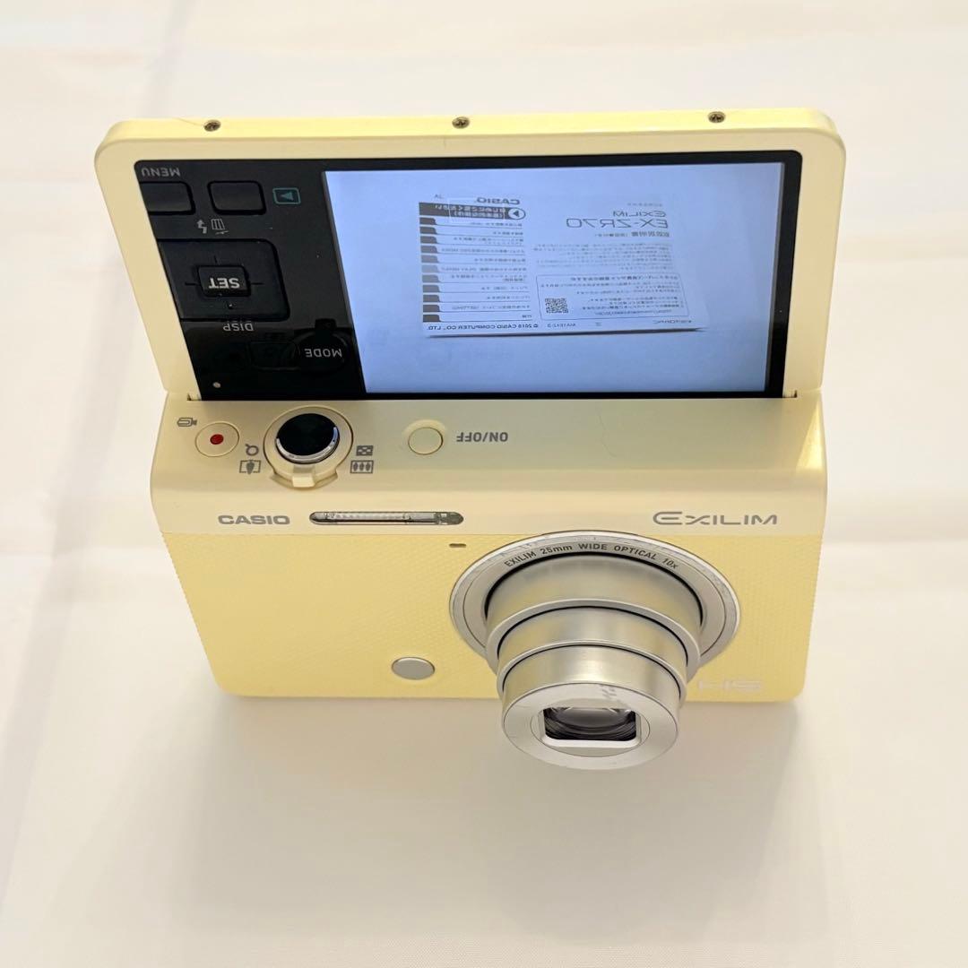 CASIO デジタルカメラ EXILIM EX-ZR70 イエロー