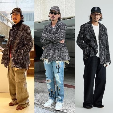 sulvam Fancy Tweed Jacket サルバム ツイードジャケット