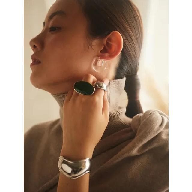 JAMIRAY ジャミレイ Wavy Silver Bangle カフバングル