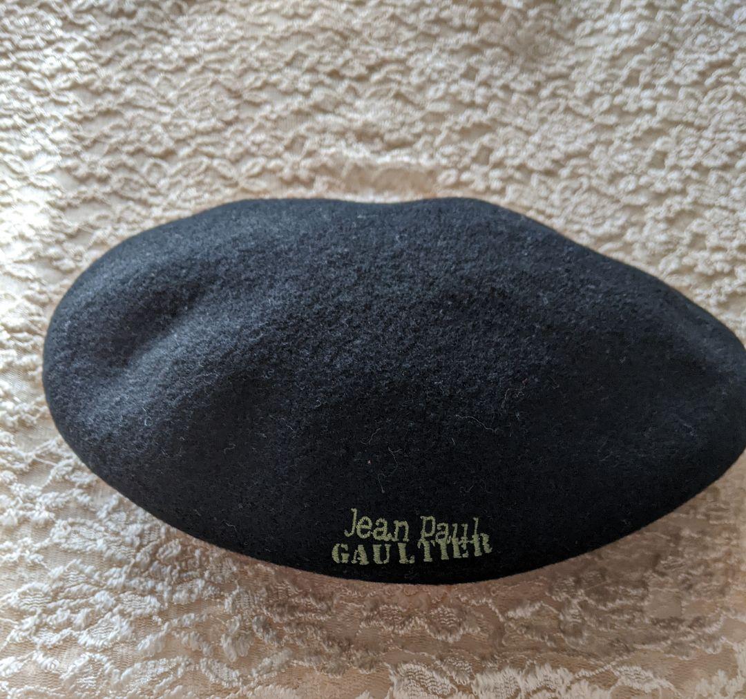 Jean Paul Gaultier ブラック ベレー帽サイズ48
